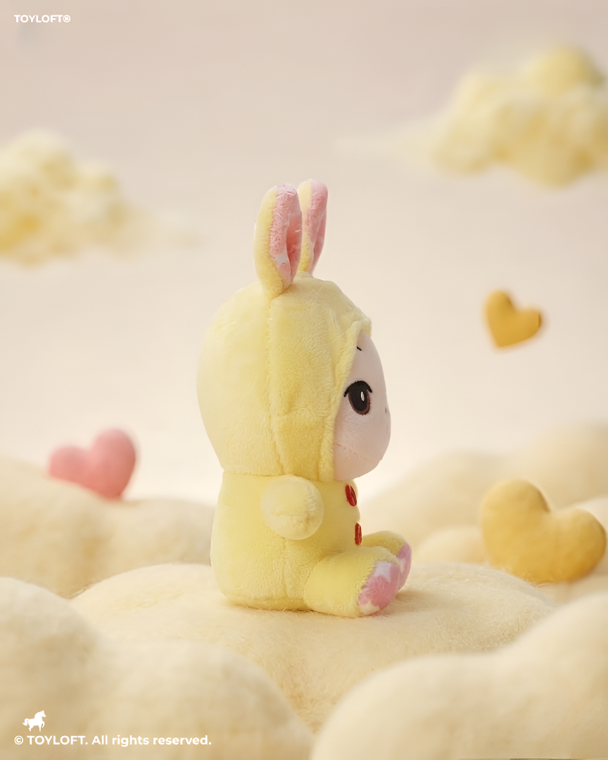 Yellow Bunny Plushie | 7-Inch Stuffed Toy in Rabbit Costume Soft Toy ST11910