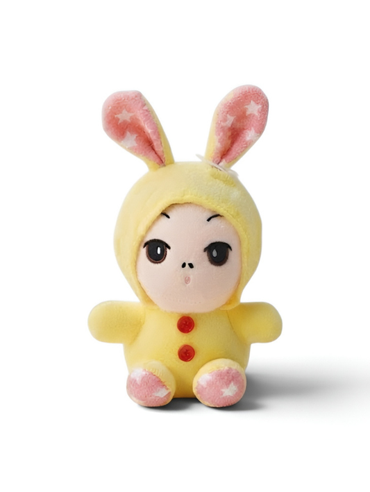 Yellow Bunny Plushie | 7-Inch Stuffed Toy in Rabbit Costume Soft Toy ST11910