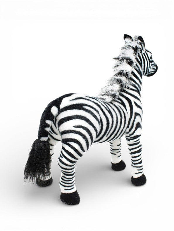 Zebra Plush Toy 40cm - Lifelike Stuffed Animal with Realistic Mane and Stripes ST14981.