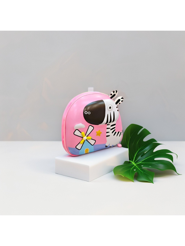 Pink - Zebra Kids Backpack - Cute 3D Animal School Bag for Toddlers & Preschoolers NOVGBT-50186.