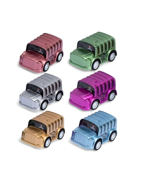 Zoomies – 12-Piece Pull Back Car Toy Set, Mini Car Models for Kids LMI15677.