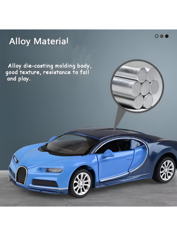 Die-Cast Supercar Collection – Bugatti Chiron & Lamborghini Centenario Model Cars with Openable Doors & Pull-Back Action | 1:36 Scale Premium Metal Die-Cast Toy Vehicles LMI12858