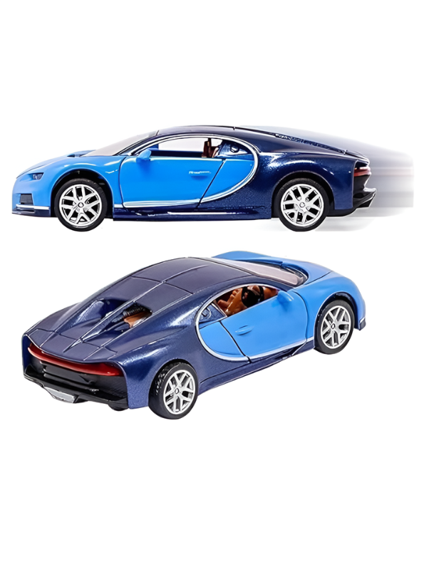 Die-Cast Supercar Collection – Bugatti Chiron & Lamborghini Centenario Model Cars with Openable Doors & Pull-Back Action | 1:36 Scale Premium Metal Die-Cast Toy Vehicles LMI12858