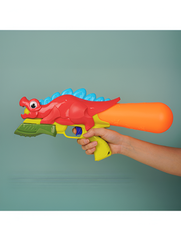 Dinosaur Water Gun for Kids – Fun Dragon-Themed Squirt Toy for Summer Outdoor Play Red LMI14287.