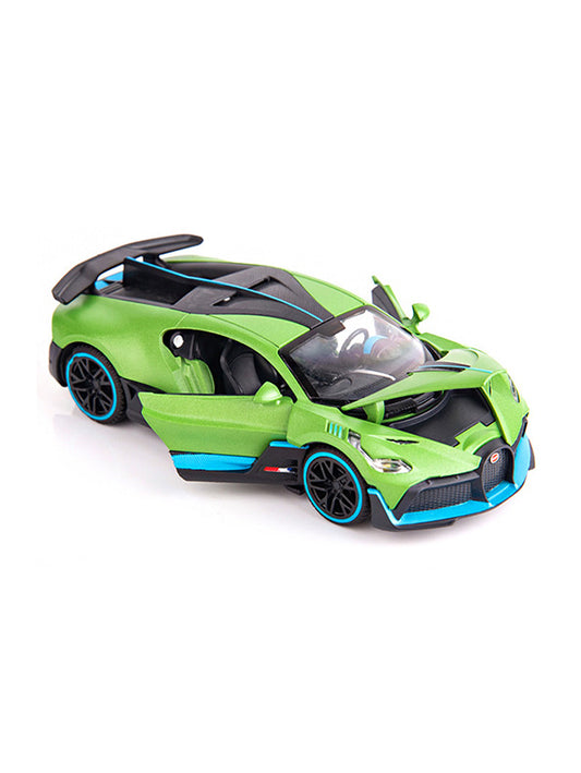 Bugatti Divo Pull Back Cars - Green Small Size Scale 1:32 (MS-May-46) - Toyloft