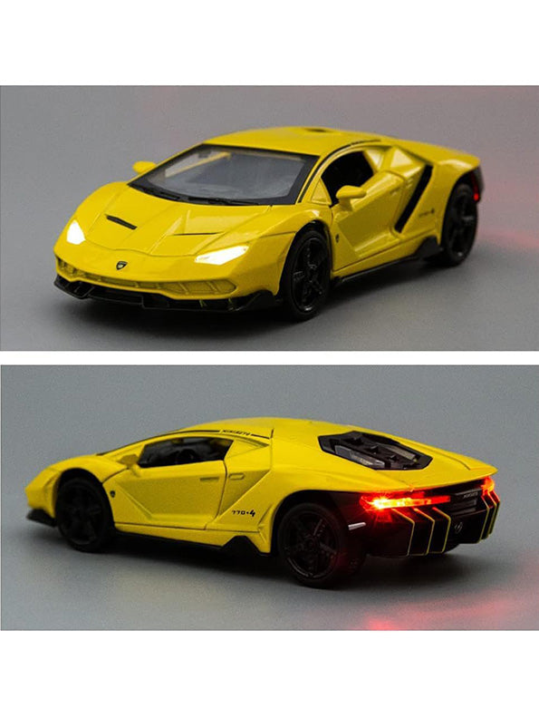 Lamborghini Centenario LP770 Diecast Metal Model Car - Black Big Size Scale 1:24 (L12-109) - Toyloft