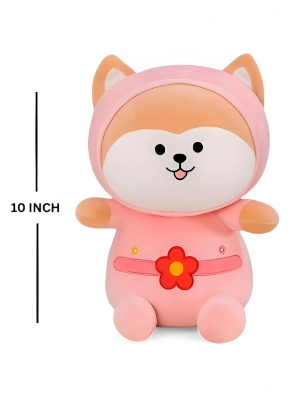 Pink - Cute Shiba Inu Dog Plush Toy in Frog Costume | Kawaii Stuffed Animal Soft Toy LMI14146