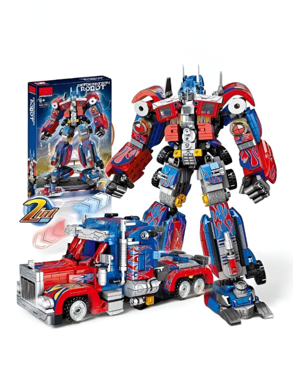 2-in-1 Transforming Super Warrior Robot LEGO Set | 429 PCS Building Blocks Truck to Mech Kit for Ages 6+ TV3932