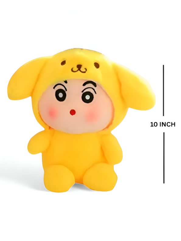 Crayon Shin-chan in Yellow Dog Costume Plush Soft Toy | Kawaii Stuffed Doll LMI14858