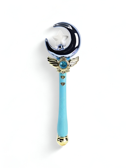 Blue Magical Girl Crescent Moon Wand | Cosplay Prop & Toy NX12487