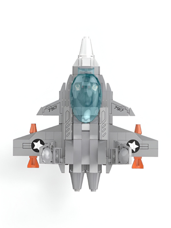 COGO Fire Fang Series 7917 – Aerial Military Fighter Jet Building Blocks Toy (265 Pieces) with Soldier Pilot Model, Suitable for Kids 6+ TV5835