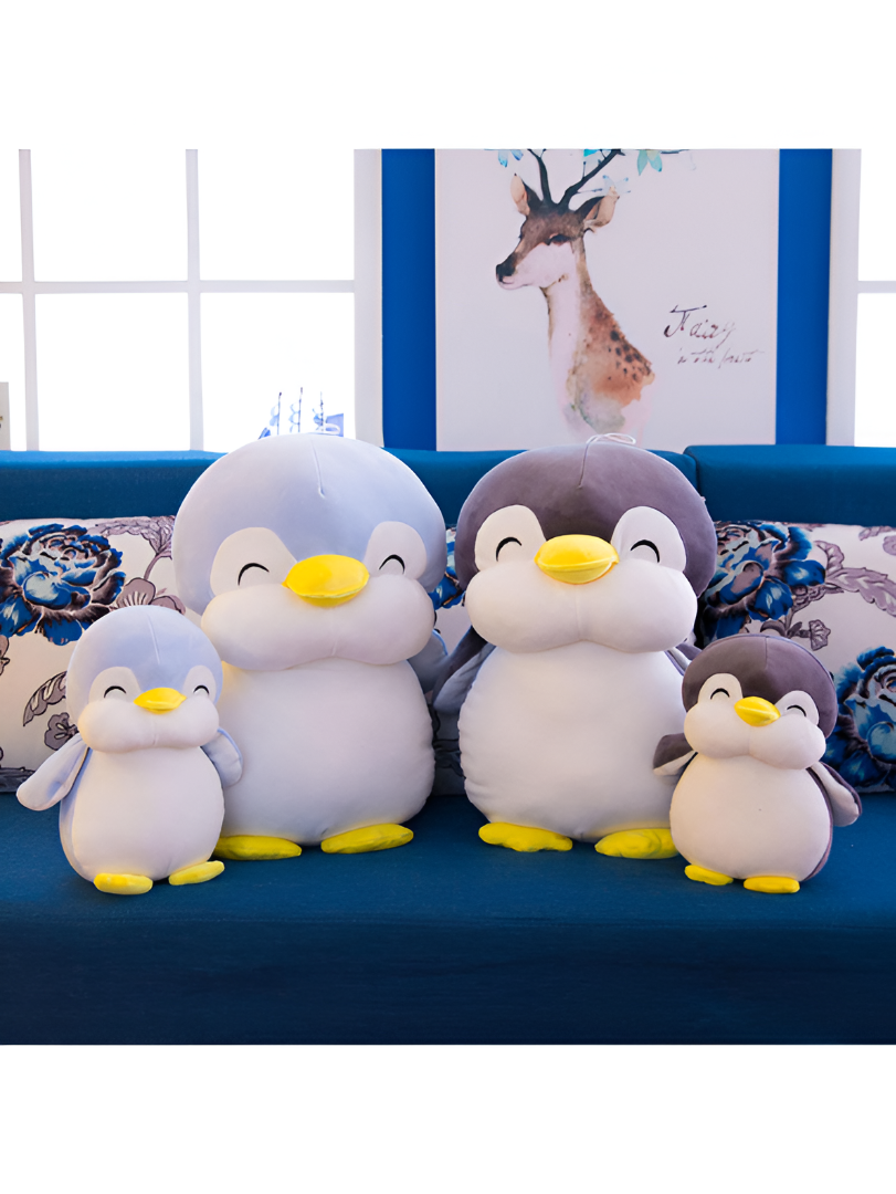 Blue - Happy Waddle Penguin Soft Toy - 7 Inch Plushie for Kids & Adults LMI11604