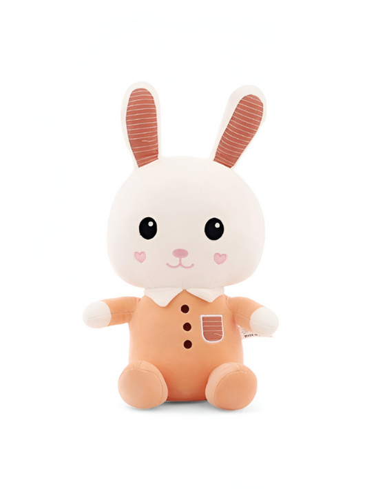 Orange - Fluffy Bunny Plush Toy for Kids | Adorable Soft Toy Cuddly Stuffed Rabbit LMI9548