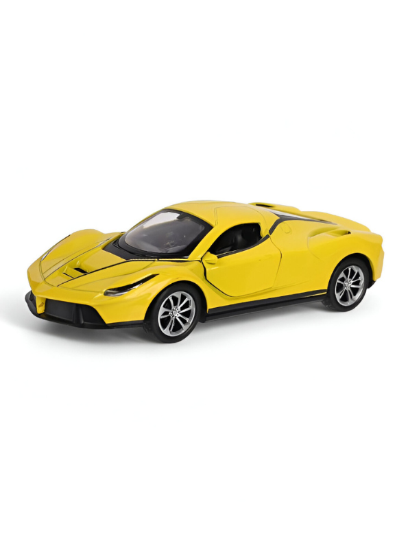 Ferrari LaFerrari Toy Car 1:28 Scale for Kids & Adults | Premium Pull Back Action Model LMI14892