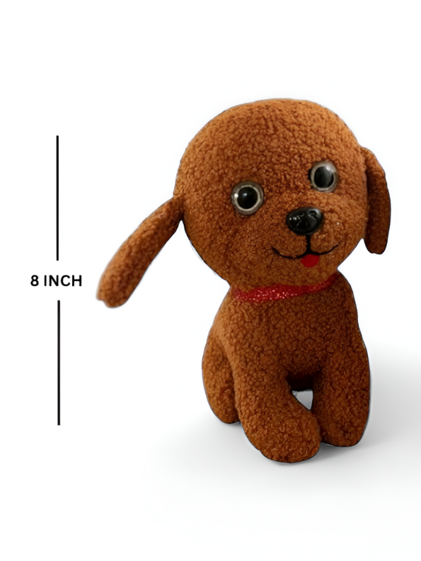 Adorable Brown Toy Poodle Plushie | Cuddly Stuffed Animal Dog Soft Toy | Perfect Gift for Kids & Dog Lovers LMI11904