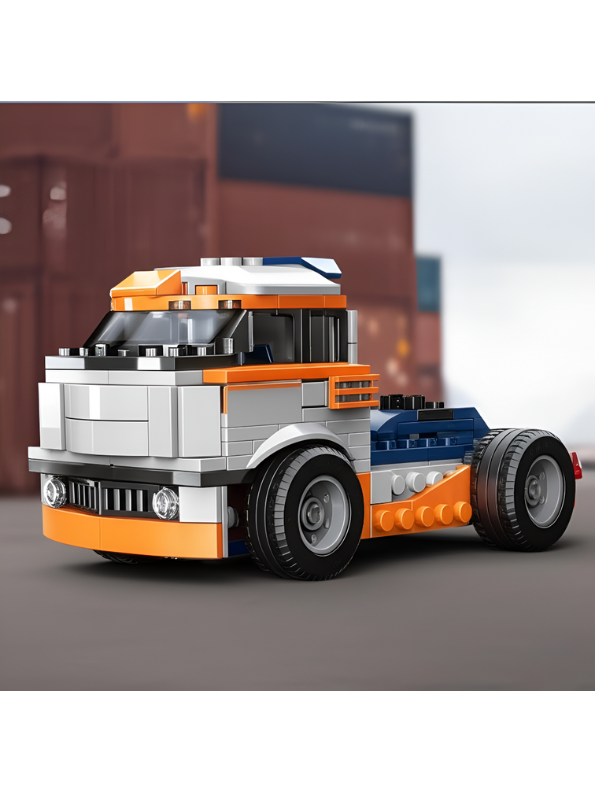 Forklift Truck Building Block Set - 222+ PCS MULTIFICENCE LEGO Set - Construction Vehicle Toy for Ages 6+ TV5053