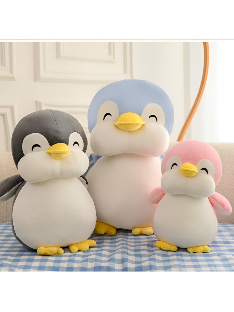Blue - Happy Waddle Penguin Soft Toy - 7 Inch Plushie for Kids & Adults LMI11604