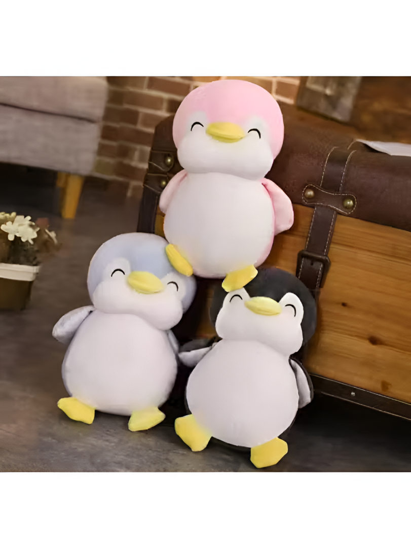 Blue - Happy Waddle Penguin Soft Toy - 7 Inch Plushie for Kids & Adults LMI11604