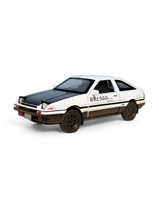 Toyota AE86 Trueno  Diecast Car Model – Alloy Pull Back Japan Sports Car Toy for Kids | Tokyo Drift Racer Scale 1:30 TV5809.