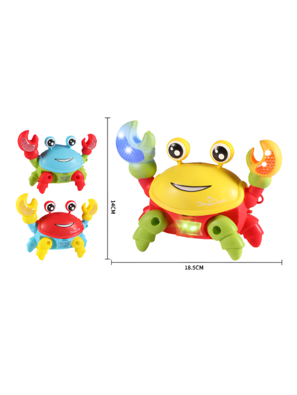 Green - Musical Light-Up Crawling Crab Toy for Babies | Interactive Tummy Time & Developmental Toy – LMI14940