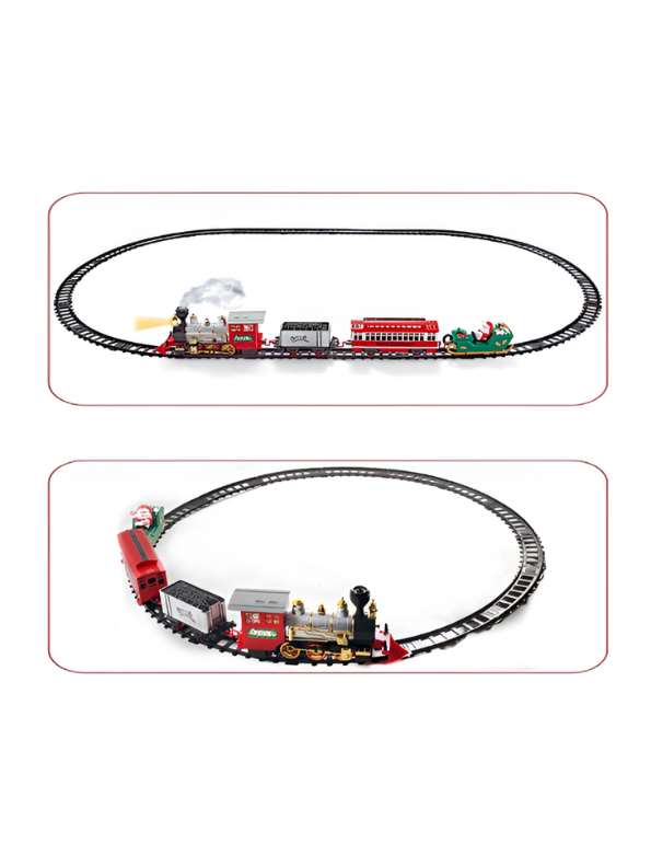 Classic Electric RC Train Set for Kids | 17 PCS Battery Operated Railway with Remote Control LMI15700