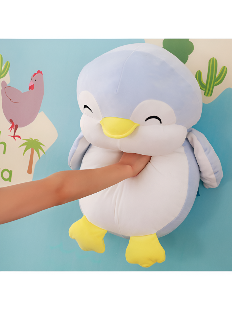 Blue - Happy Waddle Penguin Soft Toy - 7 Inch Plushie for Kids & Adults LMI11604