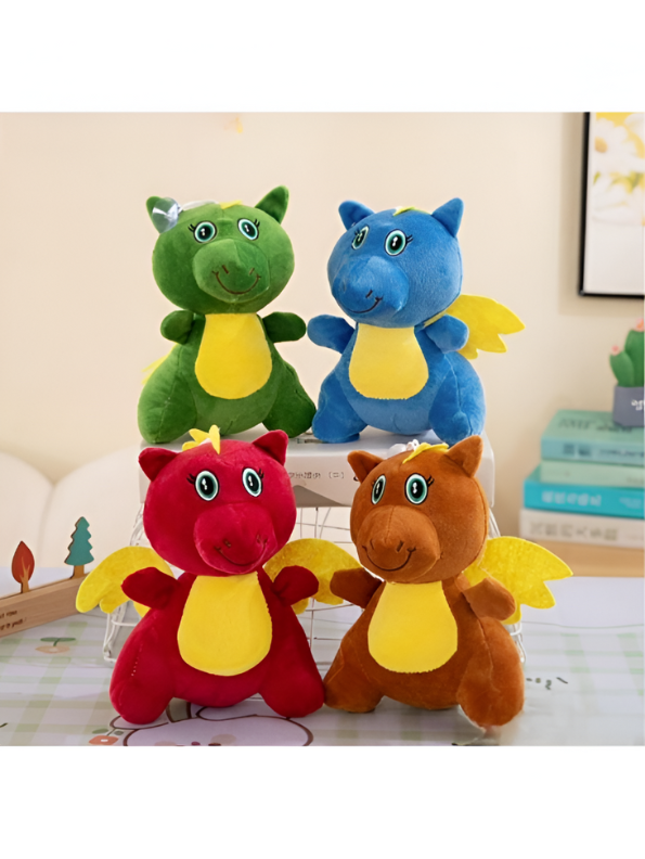 Plush Dragon Stuffed Animal - Adorable Green Soft Toy with Wings LMI11925