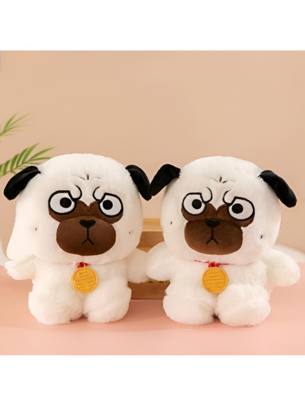 Realistic Pug Stuffed Animal | Soft Toy & Huggable Puppy Dog Plush Toy LMI14687