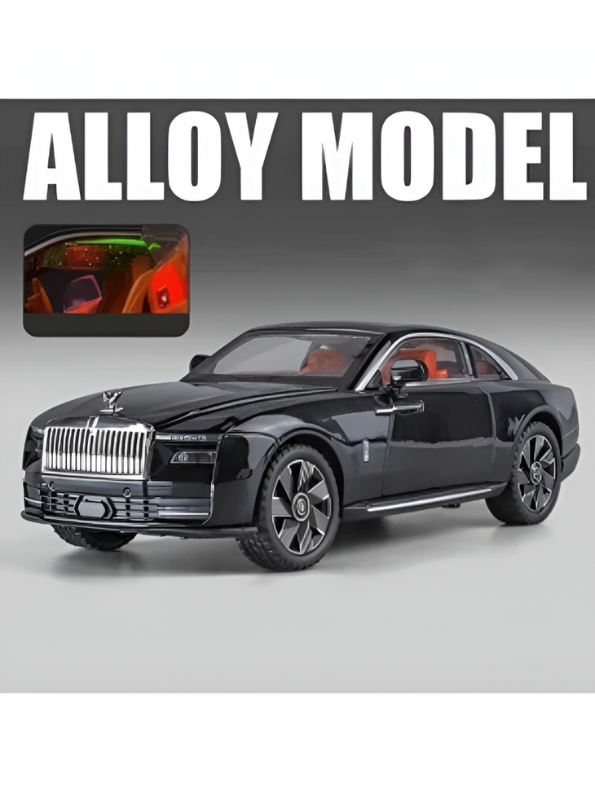 Black - Premium Rolls-Royce Wraith Diecast Model Gift | Detailed Luxury Car Toy with Opening Doors & Hood LMI15802