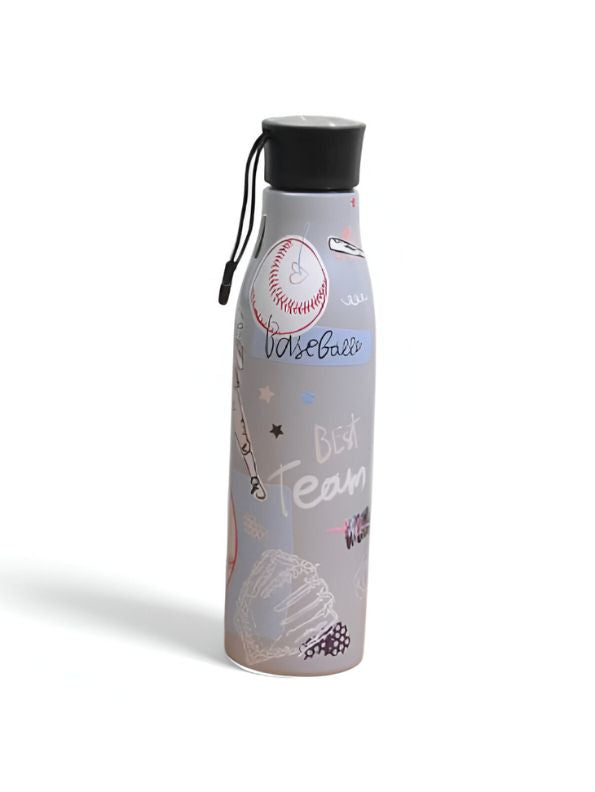 Stylish Graffiti Print Sports Water Bottle | Hydration for Gym, School & Activity  NOVGBT-8377