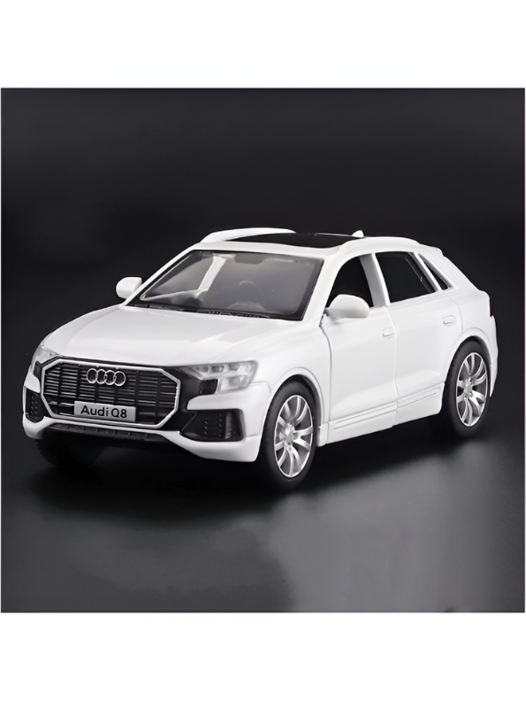 White - Audi Q8 SUV Diecast Model Car 1:24 Scale | Premium Luxury Crossover Diecast Collector LMI14131