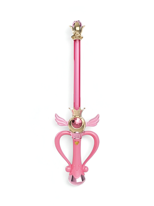 Sailor Moon Eternal Tiare & Moon Power Tiare Replica Pink Gold Scepter Cosplay Prop NX15693