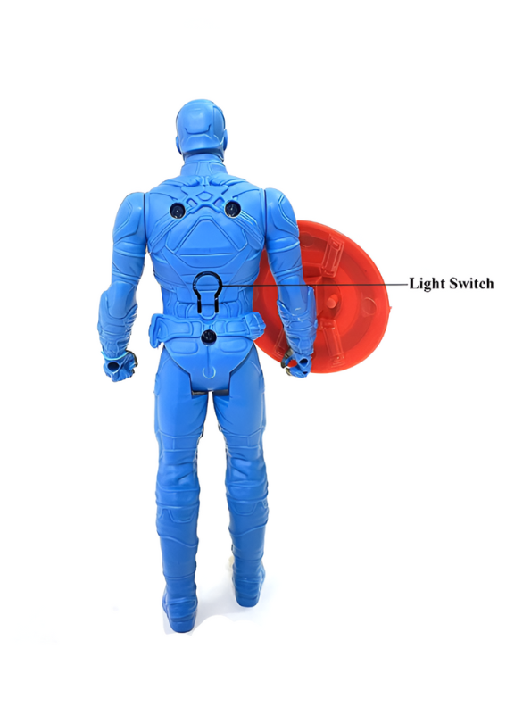 Giant Captain America Action Figure with Shield and Extra Head | Avengers Superhero Toy TV626