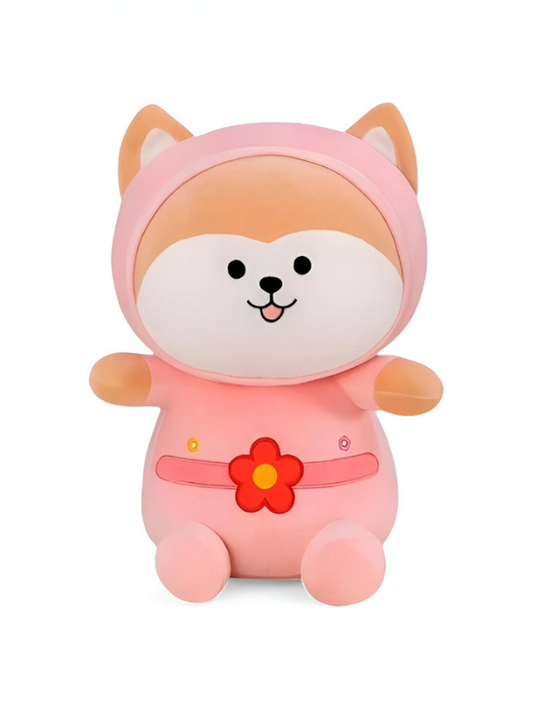 Pink - Cute Shiba Inu Dog Plush Toy in Frog Costume | Kawaii Stuffed Animal Soft Toy LMI14146