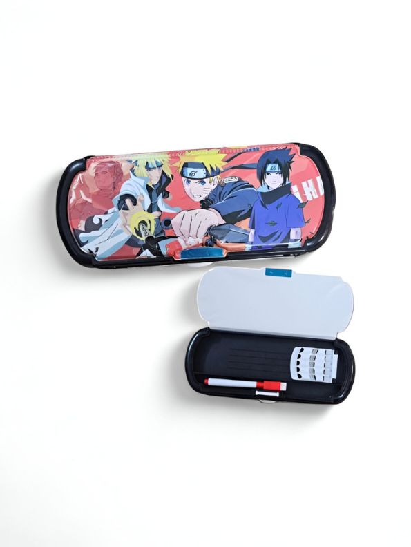 Naruto, Sasuke & Minato Uzumaki Themed Metal Pencil Box / Stationery Case NOVHBC-188562