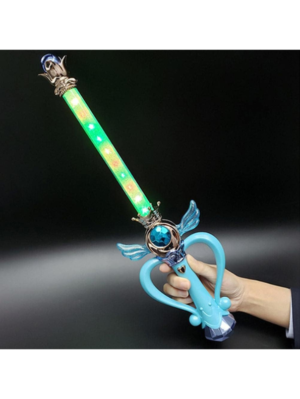 Sailor Moon Eternal Tiare & Moon Power Tiare Replica blue Gold Scepter Cosplay Prop NX15693