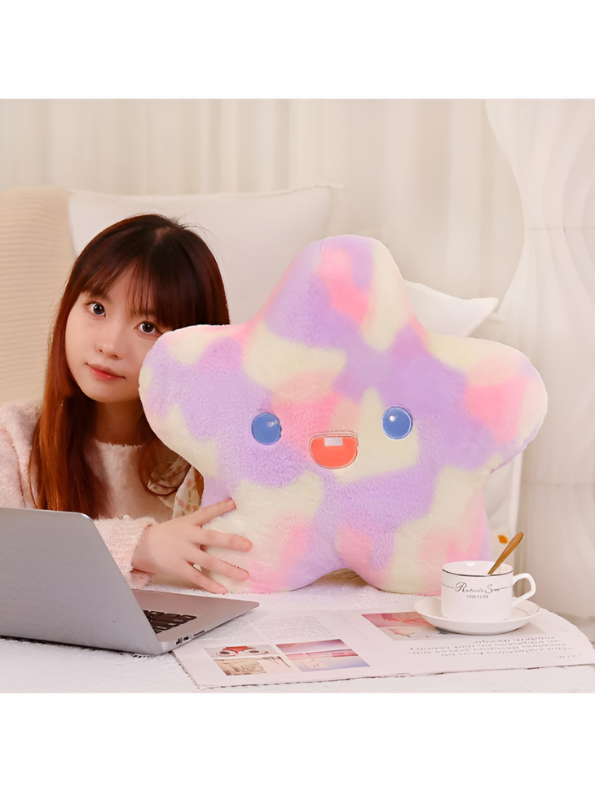 Cute Star-Shaped Plush Toy | Stuffed Star Pillow Soft Toy for Kids & Nursery Decor LMI11602