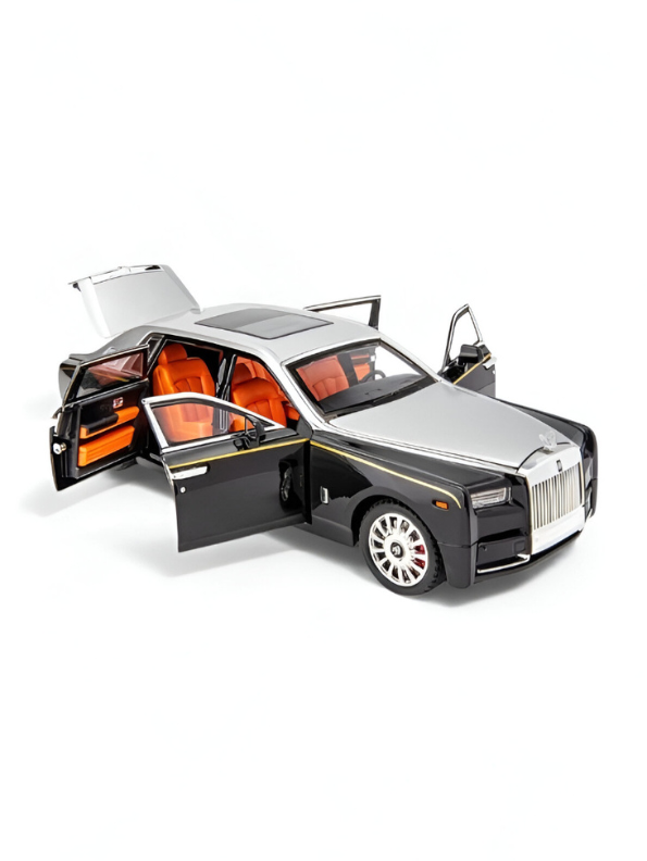 Rolls-Royce Phantom Diecast Model Car 1:18 Scale | Luxury Sedan Toy with Lights & Sound LMI15603