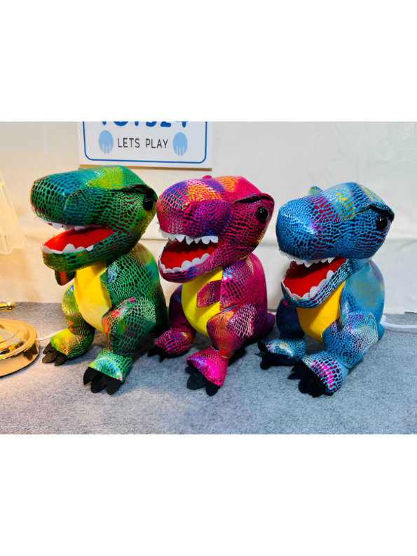 Green - Super Soft Toy Rainbow T-Rex Stuffed Animal - Huggable & Colorful Dinosaur Plushie Toy LMI11902