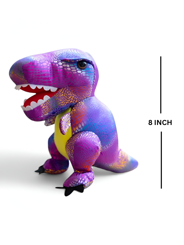 Purple - Super Soft Toy Rainbow T-Rex Stuffed Animal - Huggable & Colorful Dinosaur Plushie Toy LMI11902