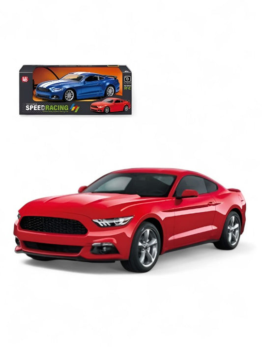 Red Remote Control Mustang GT Toy Car with White Stripes | 1/Scale Electric RC Vehicle LMI14220