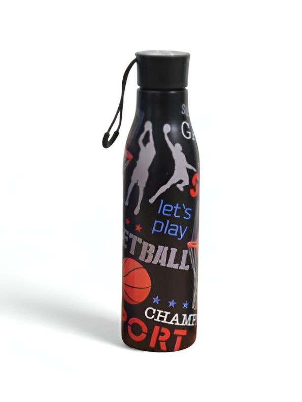 Stylish Graffiti Print Sports Water Bottle | Hydration for Gym, School & Activity  NOVGBT-8377