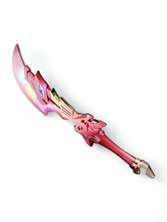Fantasy Scimitar Digital Art - Ornate Pink and Gold Weapon NX15696