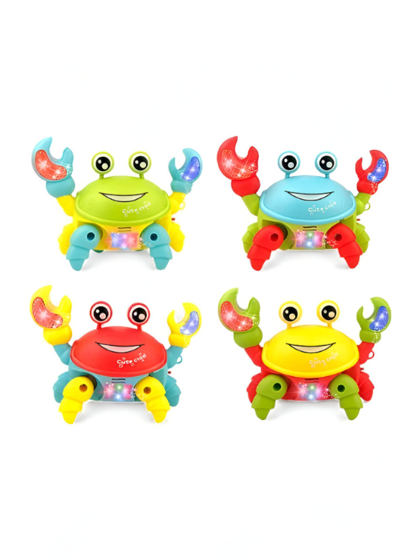 Green - Musical Light-Up Crawling Crab Toy for Babies | Interactive Tummy Time & Developmental Toy – LMI14940