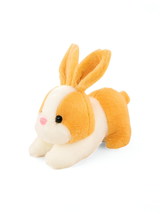 Cute Yellow and White Bunny Stuffed Animal - Cuddly 8" Rabbit Soft Plush Toy for Kids LMI11102