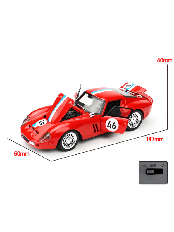 Ferrari 250 GTO – Premium Metal Diecast Collectible Toy | High Simulation Classic Sports Car Model Scale 1:32 TV5397.