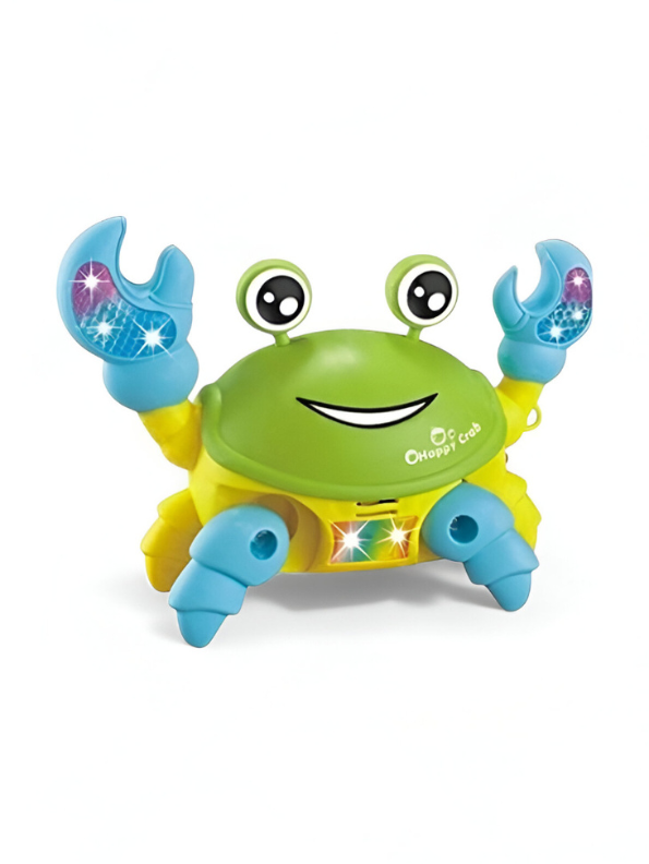 Green - Musical Light-Up Crawling Crab Toy for Babies | Interactive Tummy Time & Developmental Toy – LMI14940