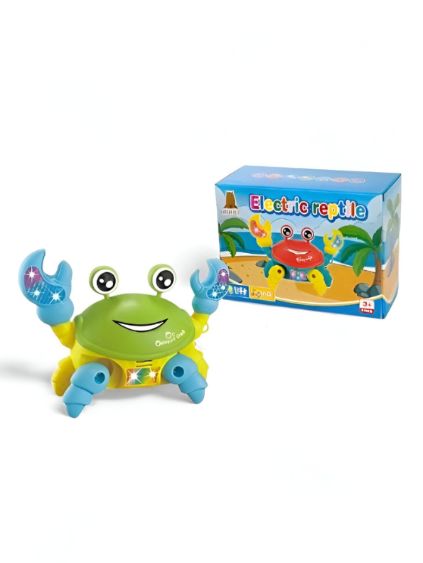 Green - Musical Light-Up Crawling Crab Toy for Babies | Interactive Tummy Time & Developmental Toy – LMI14940
