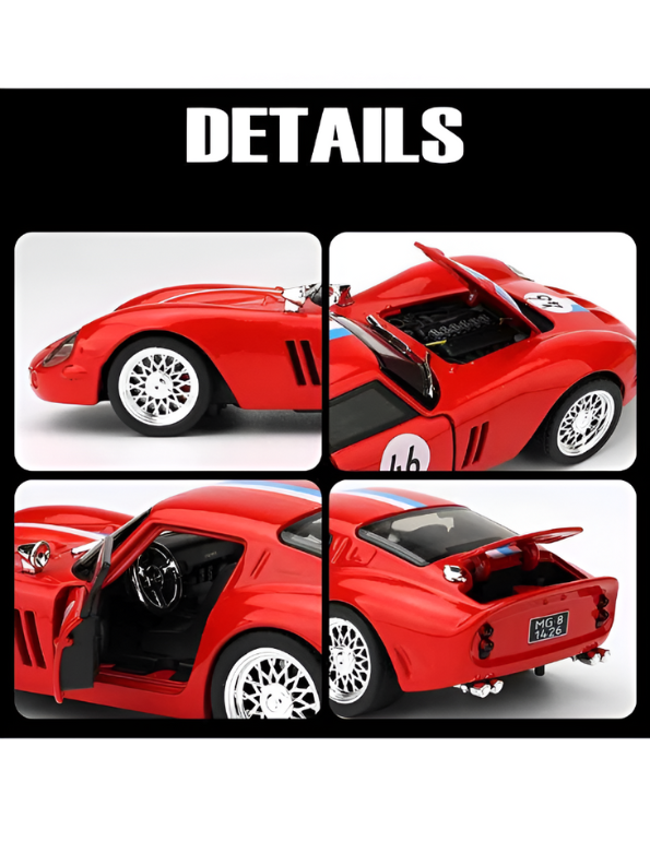 Ferrari 250 GTO – Premium Metal Diecast Collectible Toy | High Simulation Classic Sports Car Model Scale 1:32 TV5397.