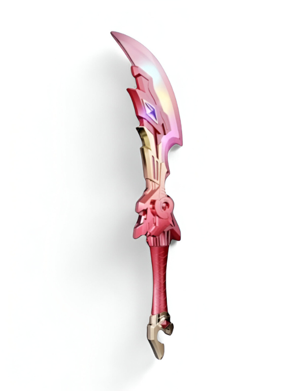 Fantasy Scimitar Digital Art - Ornate Pink and Gold Weapon NX15696
